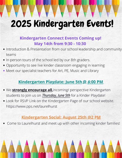 Kindergarten information flier